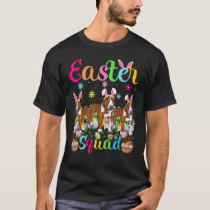 Easter Squad Bunny Ear Rat Terrier Dog Happy Easte T-Shirt