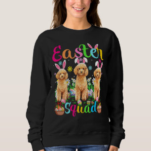 Easter Squad Bunny Ear Toy Poodle Dog Happy Easter Sweatshirt