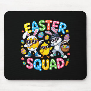 Easter squad bunny egg chick crew matching men mouse pad