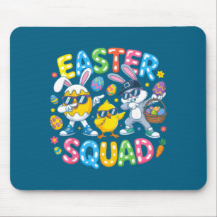 Easter squad bunny egg chick crew matching men mouse pad