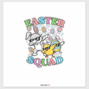 Easter Squad Bunny Egg Chick Dab Crew Matching Men