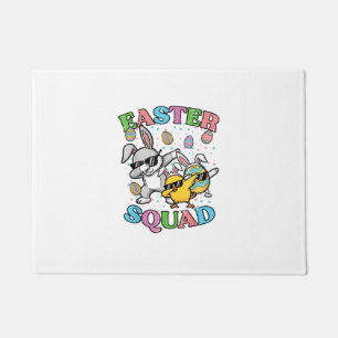Easter Squad Bunny Egg Chick Dab Crew Matching Men Doormat