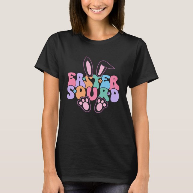 Easter Squad Bunny Rabbit Face  Easter Day Women G T-Shirt (Front)