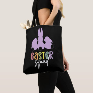 Easter Squad Easter Egg Hunt Cute Bunny Tote Bag