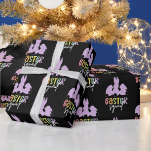 Easter Squad Easter Egg Hunt Cute Bunny Wrapping Paper