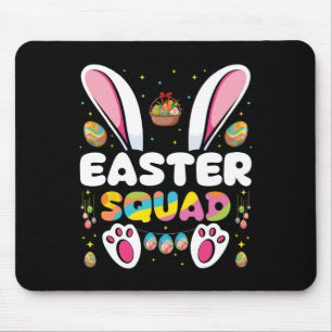 Easter Squad Egg Hunting Bunny Group Matching Mouse Pad
