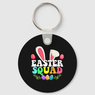 Easter Squad Family Matching Bunny Egg Hunting Ear Key Ring