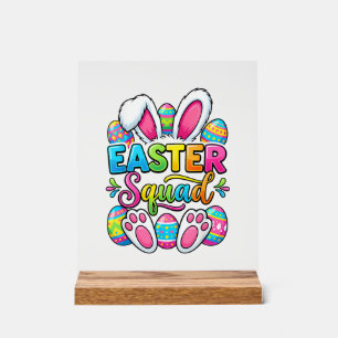 Easter Squad Family Matching Couple Easter Men Wom Acrylic Sign
