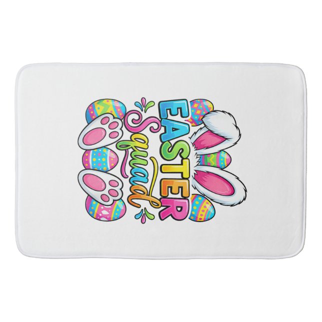 Easter Squad Family Matching Couple Easter Men Wom Bath Mat (Front)