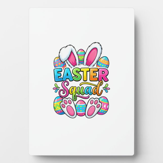 Easter Squad Family Matching Couple Easter Men Wom Plaque (Front)