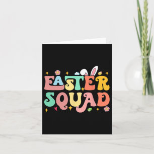 Easter Squad Family Matching Easter Day Bunny Egg  Card