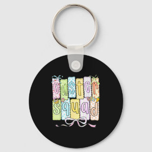 Easter squad family matching funny easter day key ring
