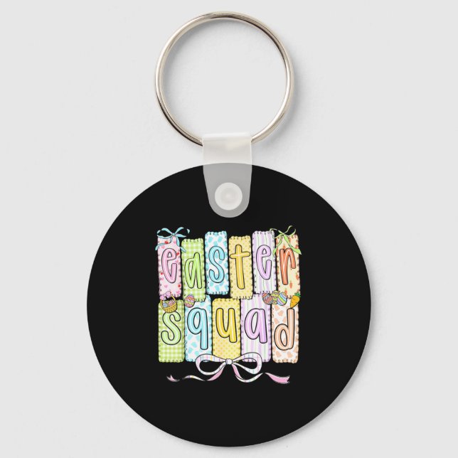 Easter squad family matching funny easter day key ring (Front)