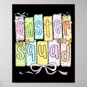 Easter squad family matching funny easter day poster