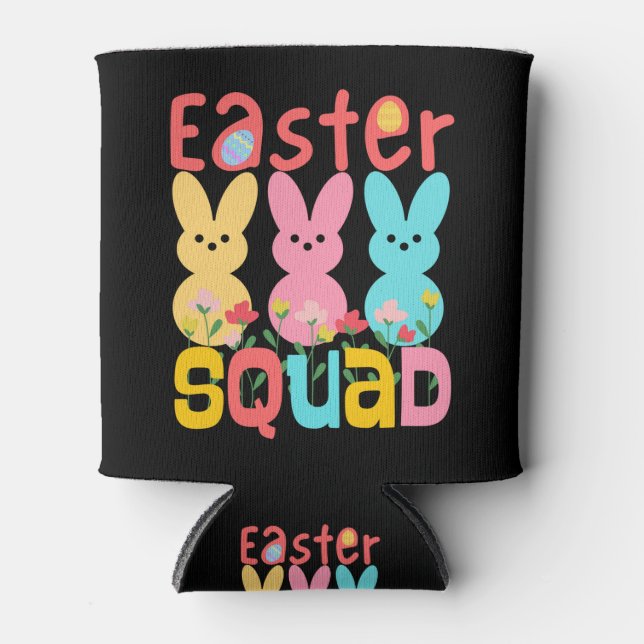 Easter Squad T-Shirt Can Cooler (Front)