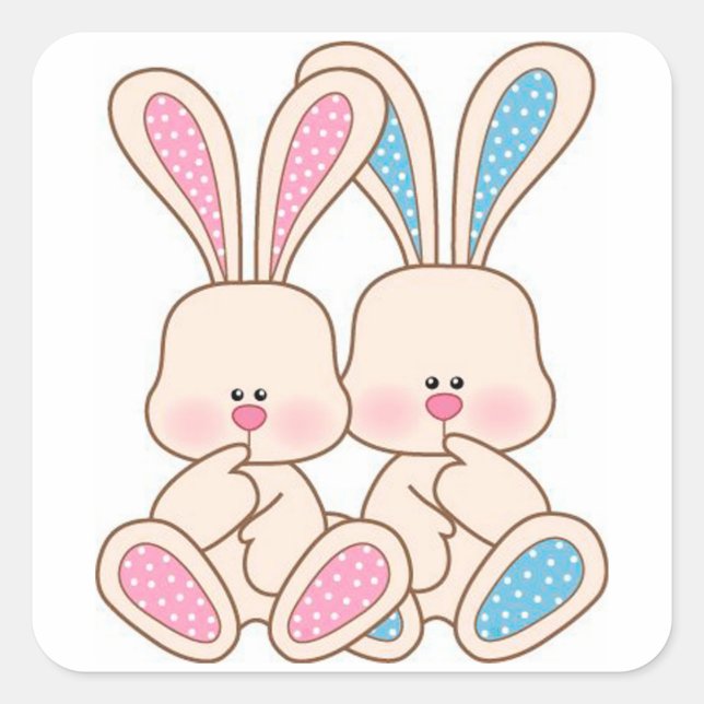 Easter Square Sticker (Front)