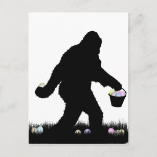 Easter Squatch Holiday Postcard