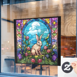 Easter Stained Glass Window Cling