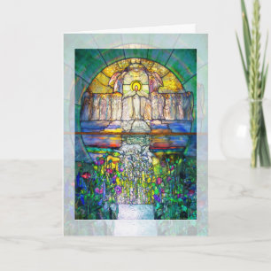 Easter Stained Glass Window Holiday Card