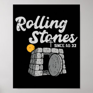 Easter Stone Was Rolled Away Risen Religious Men Poster