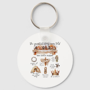 Easter Story The Greatest Story Ever Told Christia Key Ring