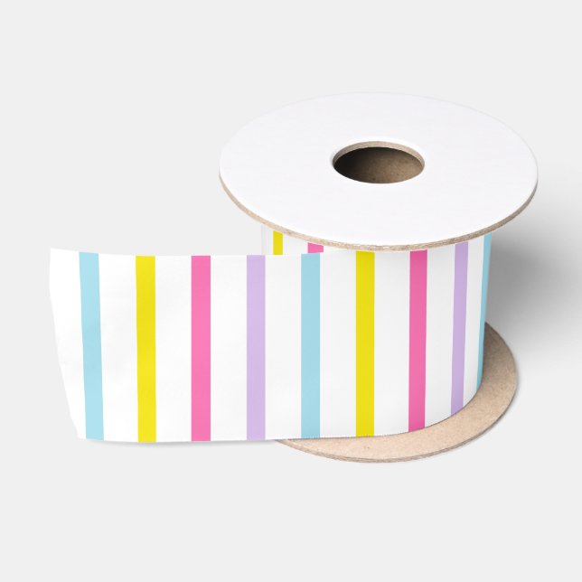 Easter Stripe 2 Ribbon Satin Ribbon (Spool)