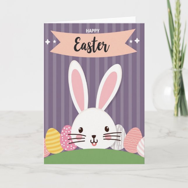 Easter Striped Creature Card (Front)