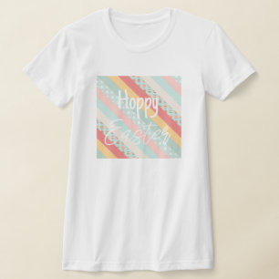 Easter Stripes in Bunnies and Eggs T-Shirt