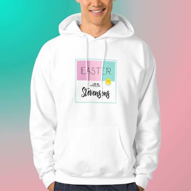 'Easter stripes' | Personalised Easter Hoodie (Creator Uploaded)