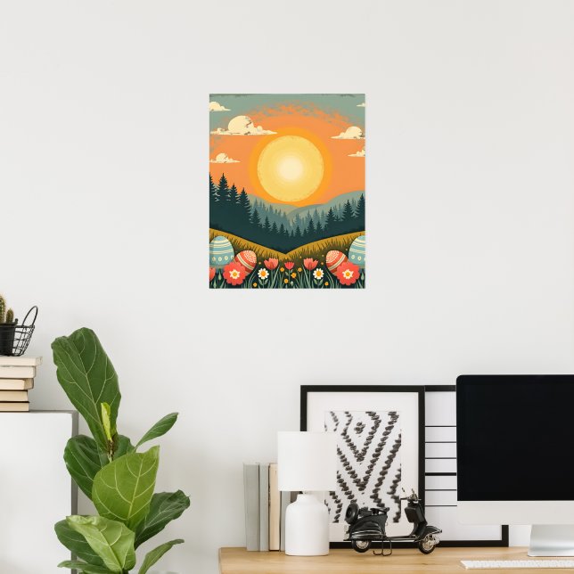 Easter Sunrise Landscape Poster (Home Office)