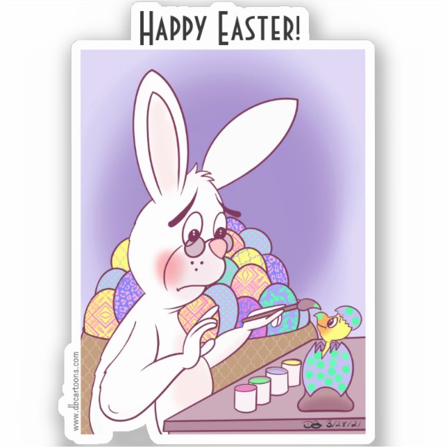 Easter Surprise Custom Cut Stickers (Front)