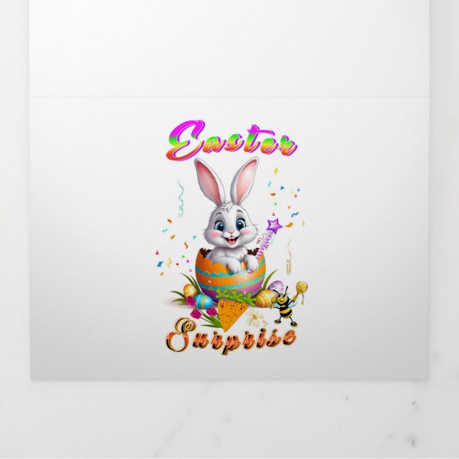 Easter Surprise Tri-Fold Announcement (Cover)