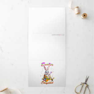 Easter Surprise Tri-Fold Card