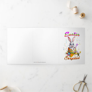 Easter Surprise Tri-Fold Holiday Card