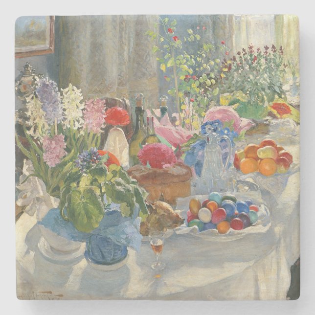 Easter Table Stone Coaster (Front)