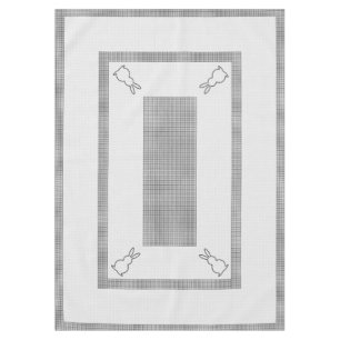 Easter tablecloth 60x84", chequered, dots, rabbit