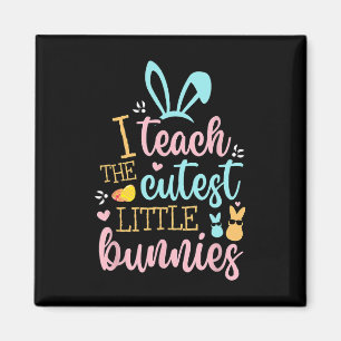 Easter Teacher Bunny Ears Sket Eggs Rabbit Happy E Magnet