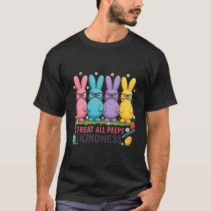  Easter Teacher T-Shirt   Cute Bunny & Kindness