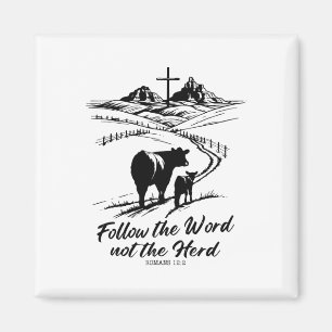 Easter Tee Follow The Word Not The Herd Romans 122 Magnet