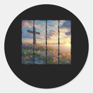Easter Tee My Sin Was Great Classic Round Sticker