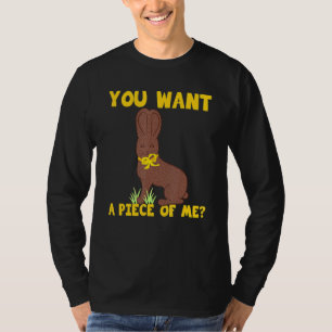 Easter Teens Sayings Chocolate Bunny Meme T-Shirt