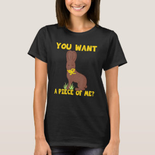Easter Teens Sayings Chocolate Bunny Meme T-Shirt