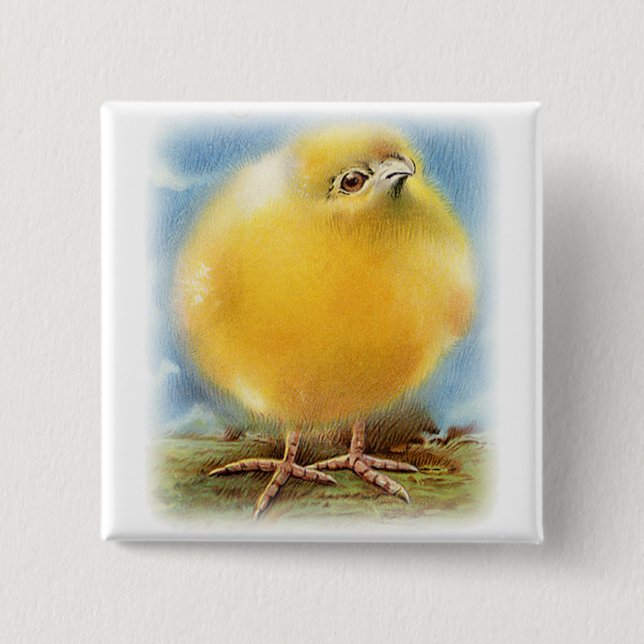 Easter Template 15 Cm Square Badge (Front)