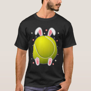 Easter Tennis Ball Bunny Ears Easter Tennis Player T-Shirt