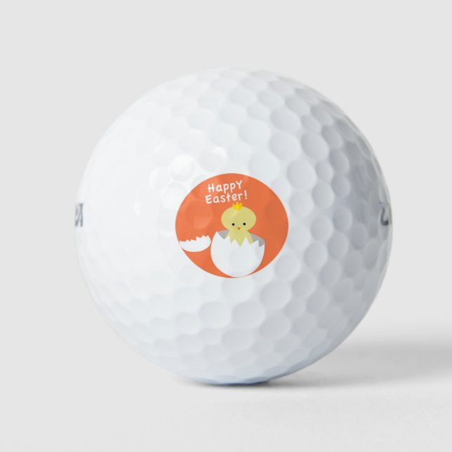 Easter Theme cute Design Golf Balls (Front)