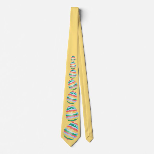 Easter Tie Easter Egg Art Necktie Easter Costume (Front)