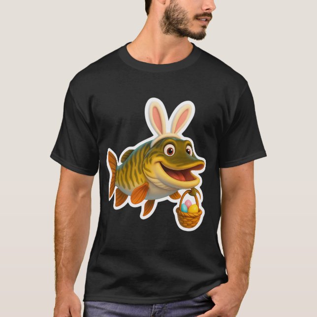 Easter Tiger Muskellunge T-Shirt (Front)