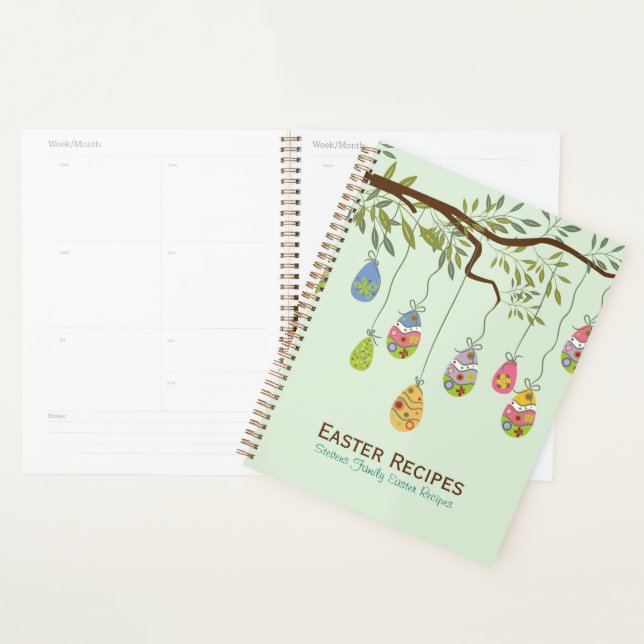 Easter Tree Made With Colourful Eggs Planner (Display)