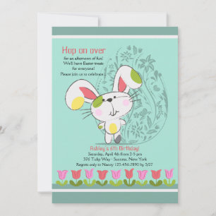 Easter Tulip Border Invitation