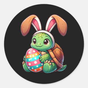 Easter Turtles Lovers Pet Pets Bunny Rabbits Men W Classic Round Sticker